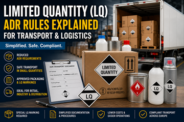 Limited Quantity ADR transport rules and dangerous goods packaging in Europe